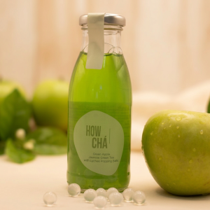 f01d6e16-3d73-46b2-8cba-fd0826cdaf6e HowCha Green Apple Flavoured Jasmine Green Tea with Lychee Flavoured Popping Balls