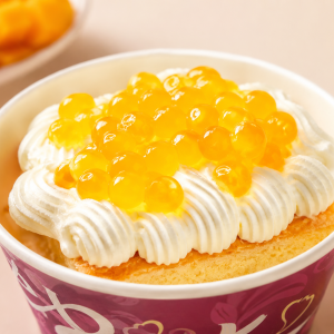 mangomilkcake Bobamisu Milkcake - Mango Flavoured Popping Balls and Syrup